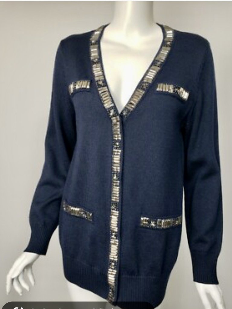 Brand New St John Black Cardigan Brand New St John Black Cardigan